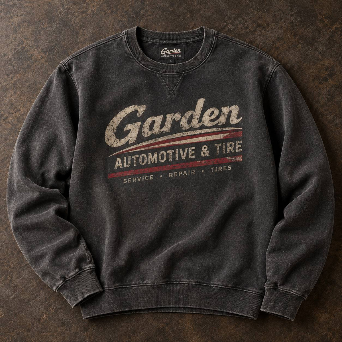 Garden Automotive & Tire Vintage Crewneck Sweatshirt
