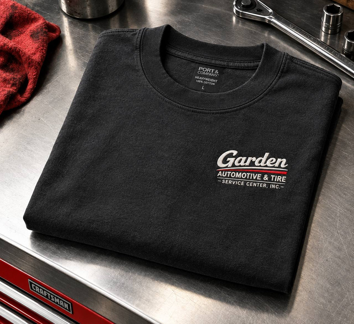 Garden Automotive & Tire Official Logo Heavyweight T-Shirt