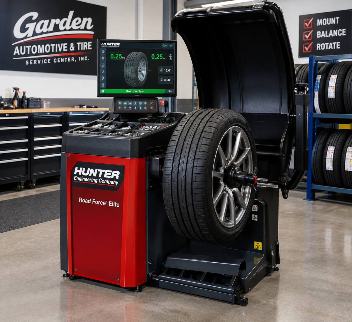 Mount, Computerized Spin Balance & Tire Rotation Package