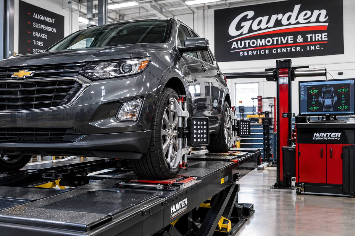 Advanced Four-Wheel Laser Alignment & Suspension Check